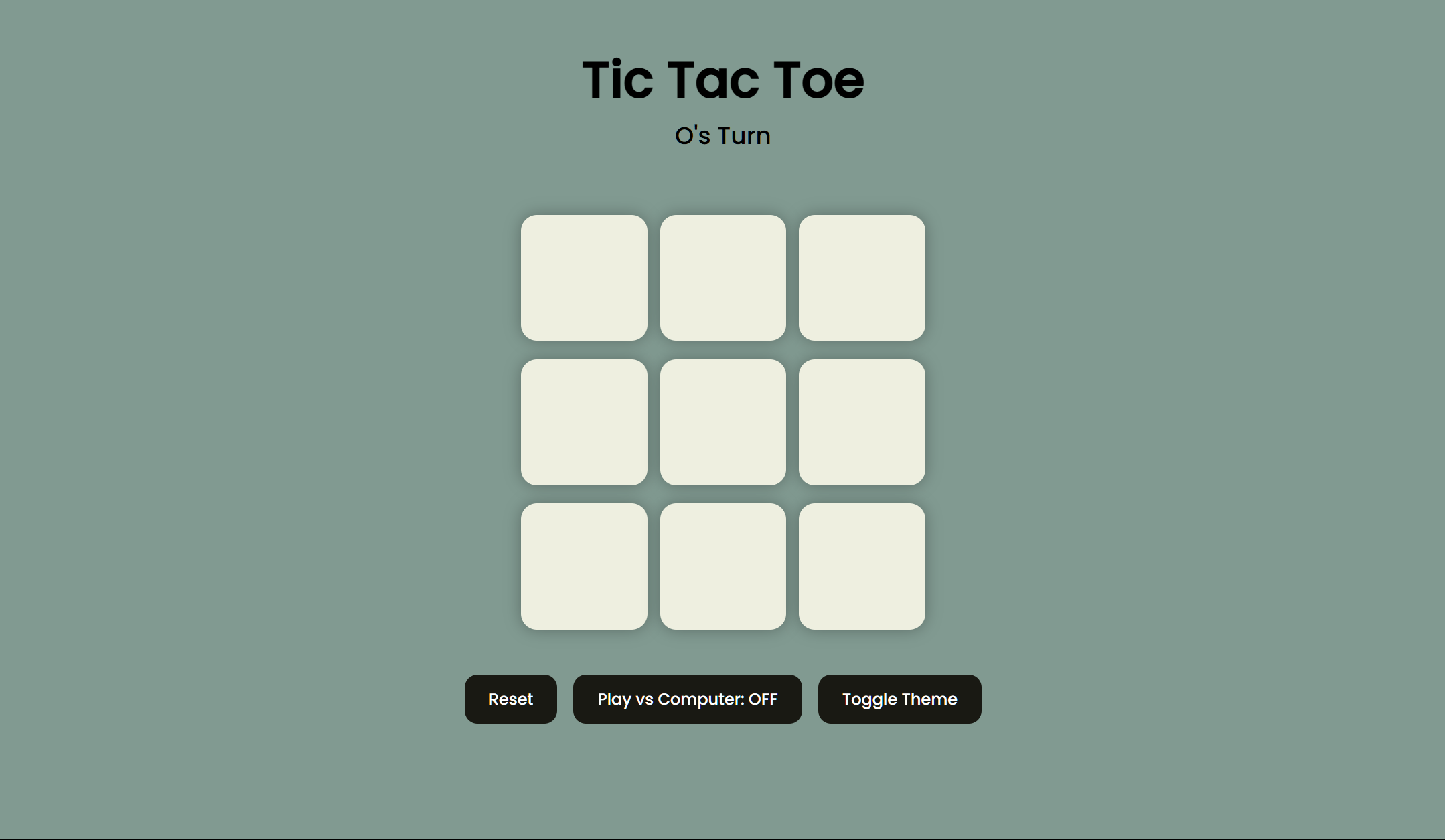 Tic Tac Toe mobile app preview showing the game interface on a mobile device with offline capabilities